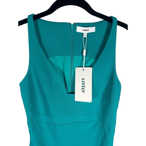 NWT Likely Decosta Dress, Turquoise, Size 0 - Picture 2 of 10